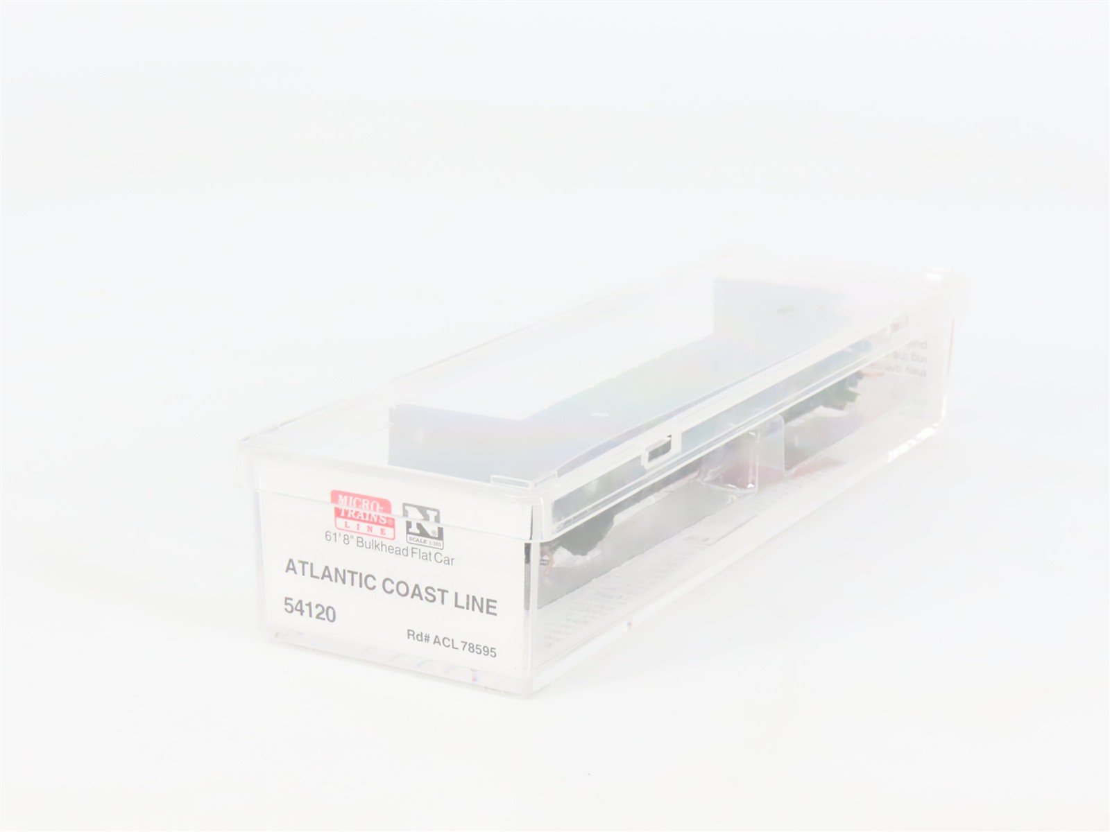 N Scale Micro-Trains 54120 ACL Atlantic Coast Line 61' Bulkhead Flat Car RTR