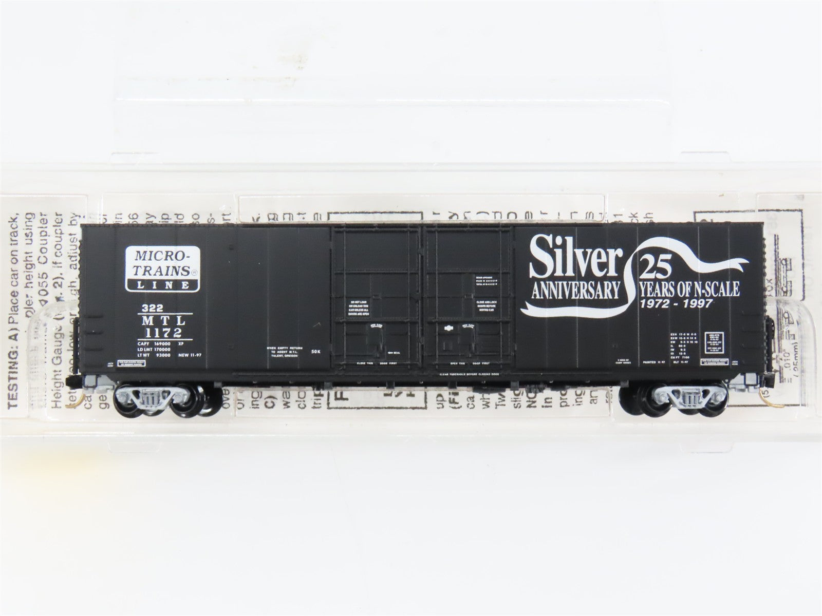 N Scale Micro-Trains 102030 MTL Micro-Trains Line 60' Box Car 1172 RTR