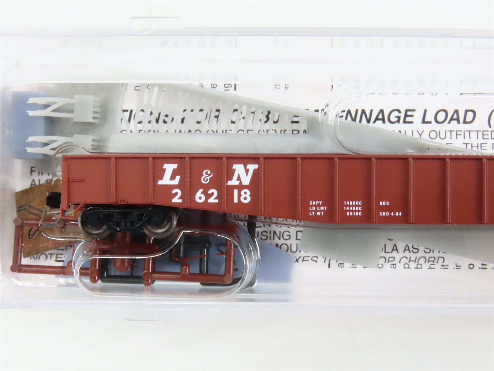 N Scale Micro-Trains 10700110 L&N Louisville & Nashville 65' Gondola 26218 RTR