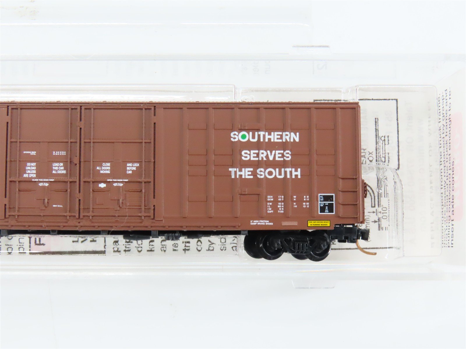 N Scale Micro-Trains 103080 SOU Southern Railway 60' Box Car 43490 RTR