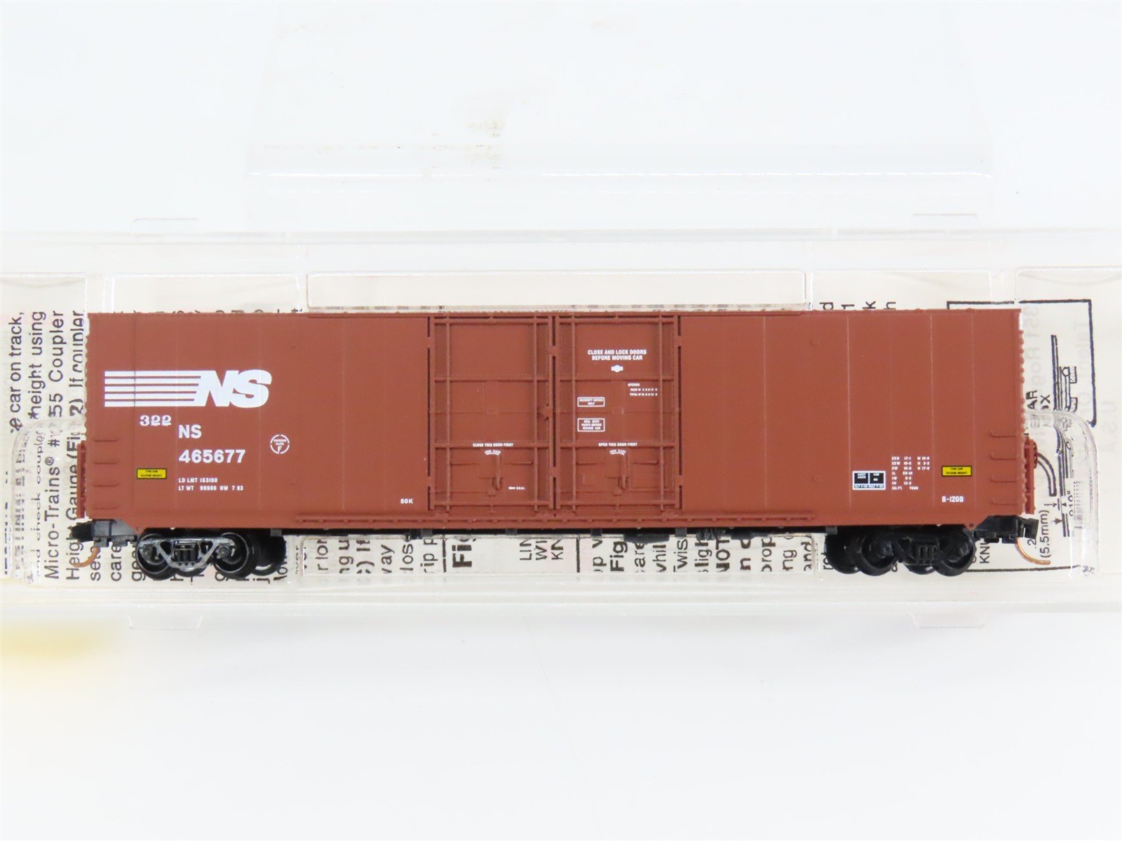 N Scale Micro-Trains 102070 NS Norfolk Southern 60' Box Car 465677 RTR