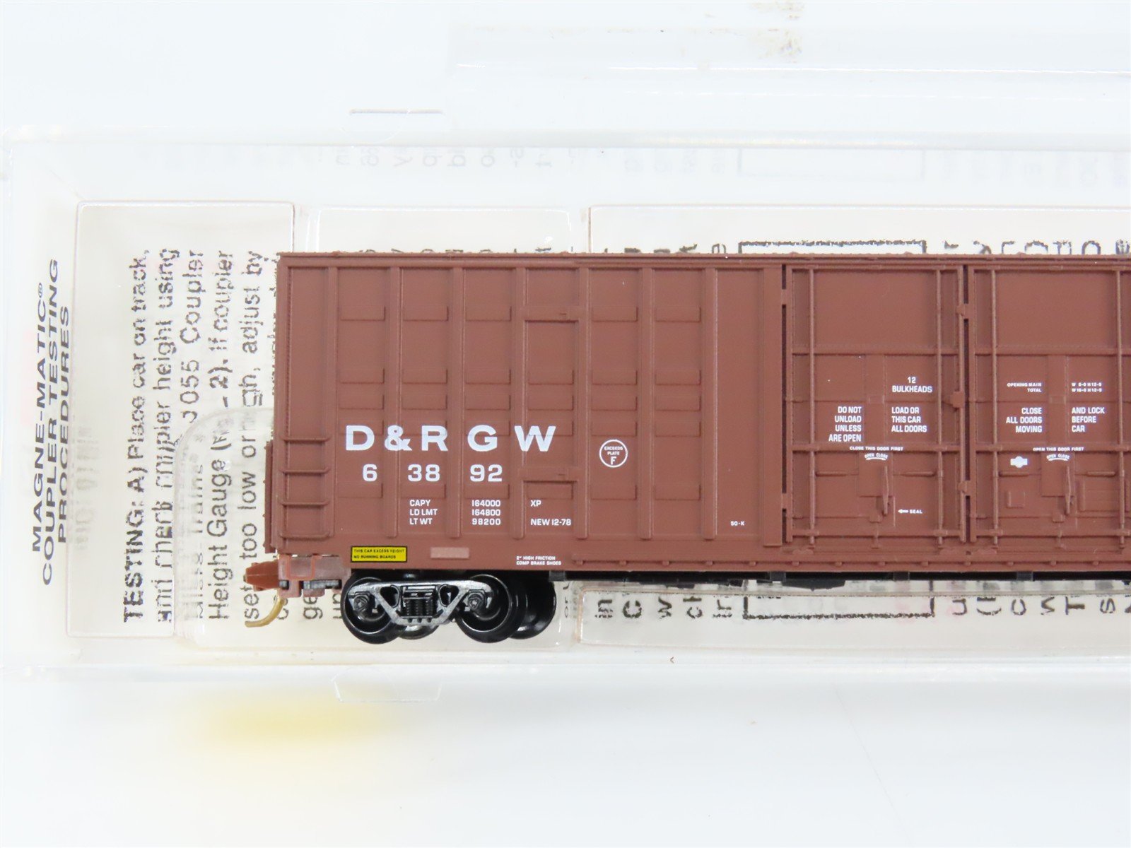 N Scale Micro-Trains 103010 Denver & Rio Grande Western 60' Box Car RTR