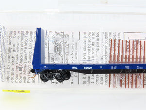 N Scale Micro-Trains 54110 MRL Montana Rail Link 61' Bulkhead Flat Car 62020 RTR