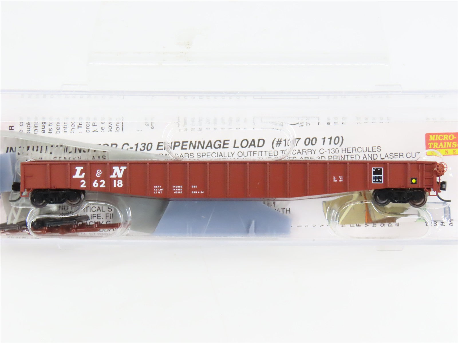 N Scale Micro-Trains 10700110 L&N Louisville & Nashville 65' Mill Gondola RTR