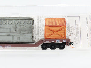 N Scale Micro-Trains 109240 NW Norfolk & Western Depressed-Center Flat Car RTR