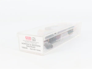 N Scale Micro-Trains 109240 NW Norfolk & Western Depressed-Center Flat Car RTR