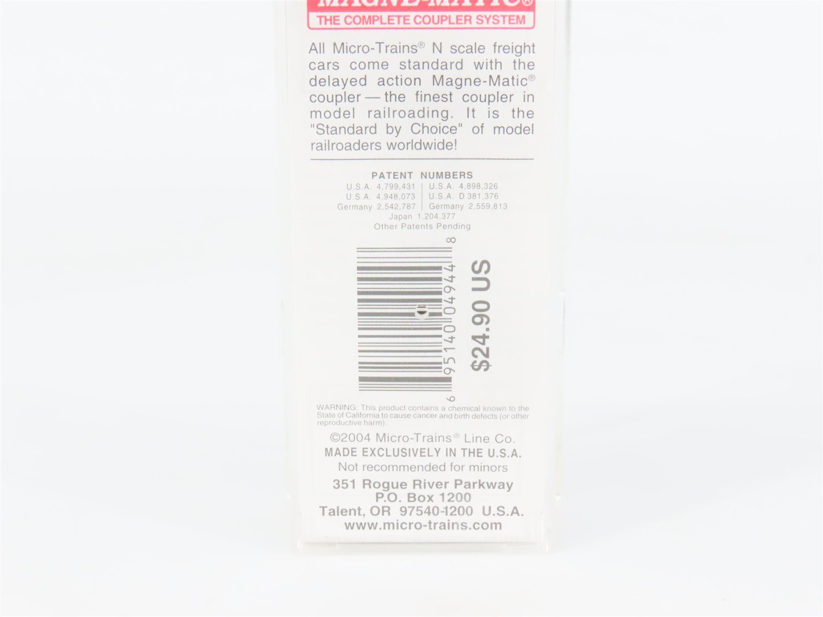 N Scale Micro-Trains 110070 PROX Procor 56' Tank Car 75219 RTR