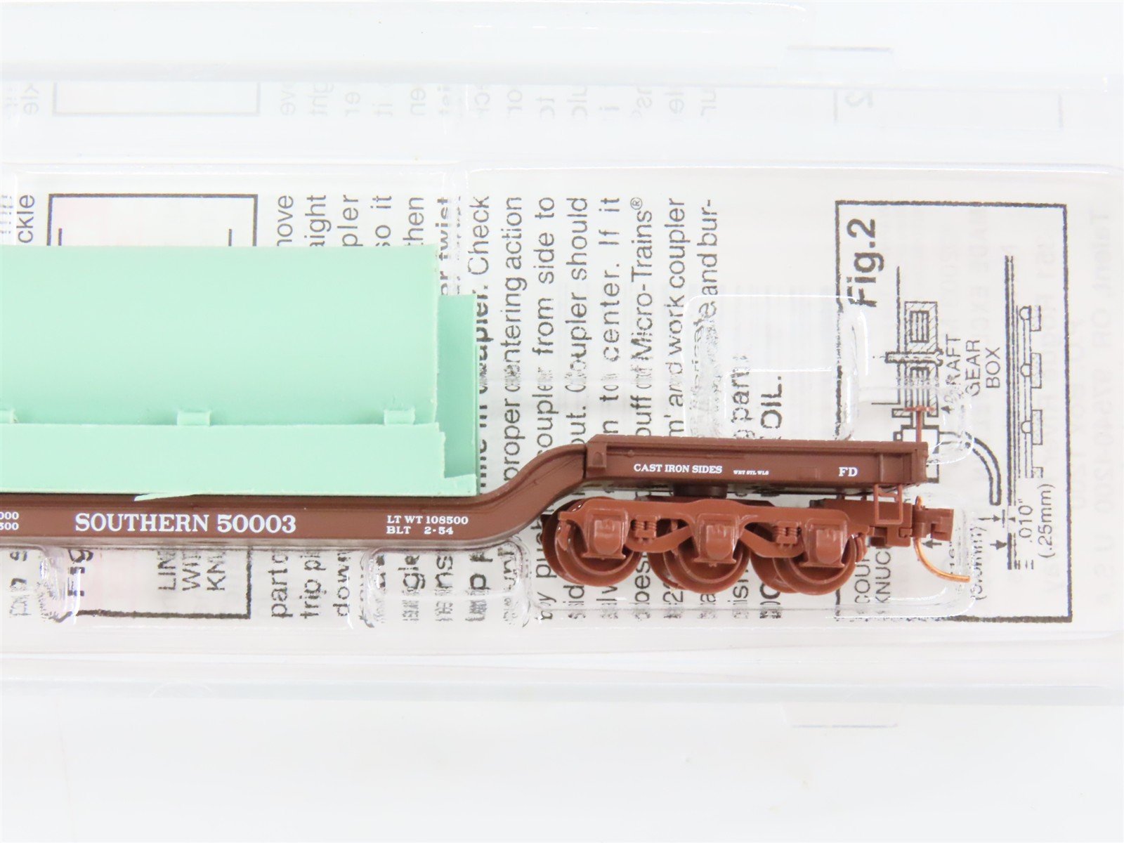 N Scale Micro-Trains 109230 SOU Southern Railway Flat Car 50003 RTR