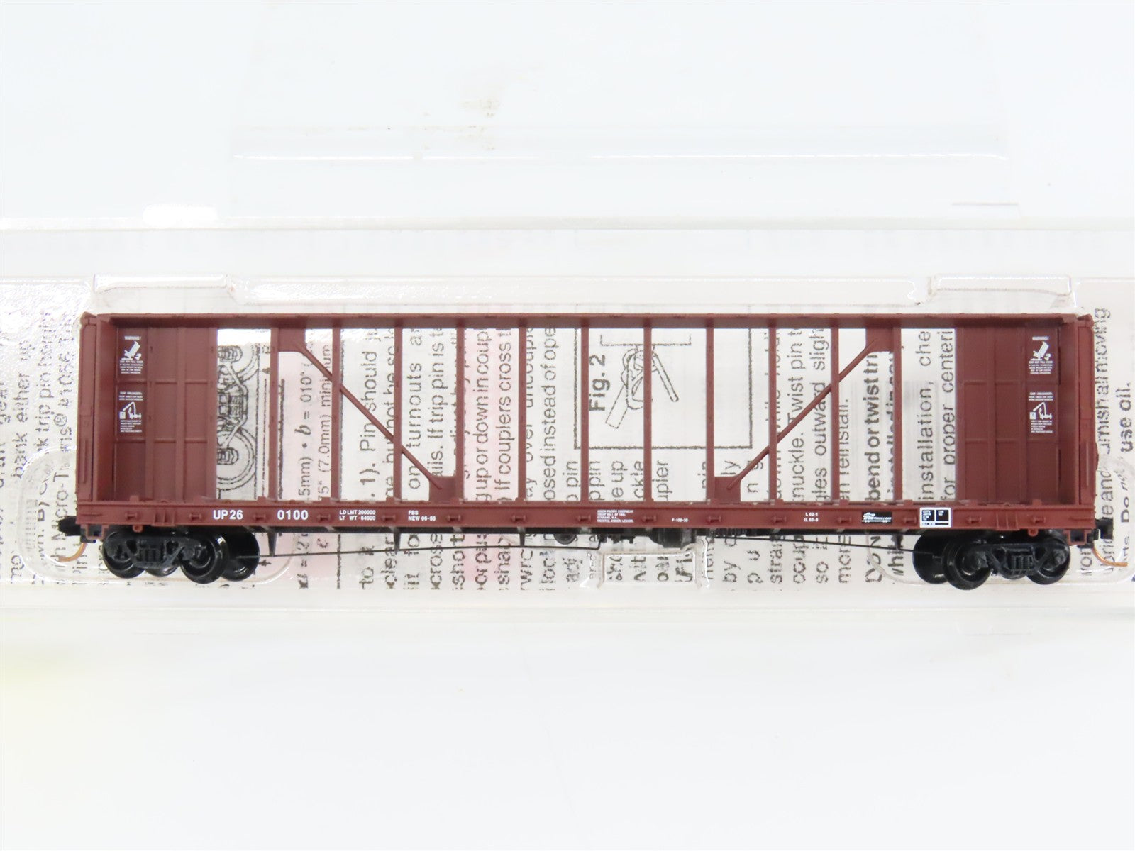 N Scale Micro-Trains 53710 UP Union Pacific 60' Centerbeam Flat Car 260100 RTR