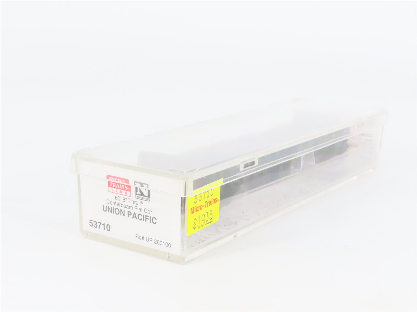 N Scale Micro-Trains 53710 UP Union Pacific 60' Centerbeam Flat Car 260100 RTR