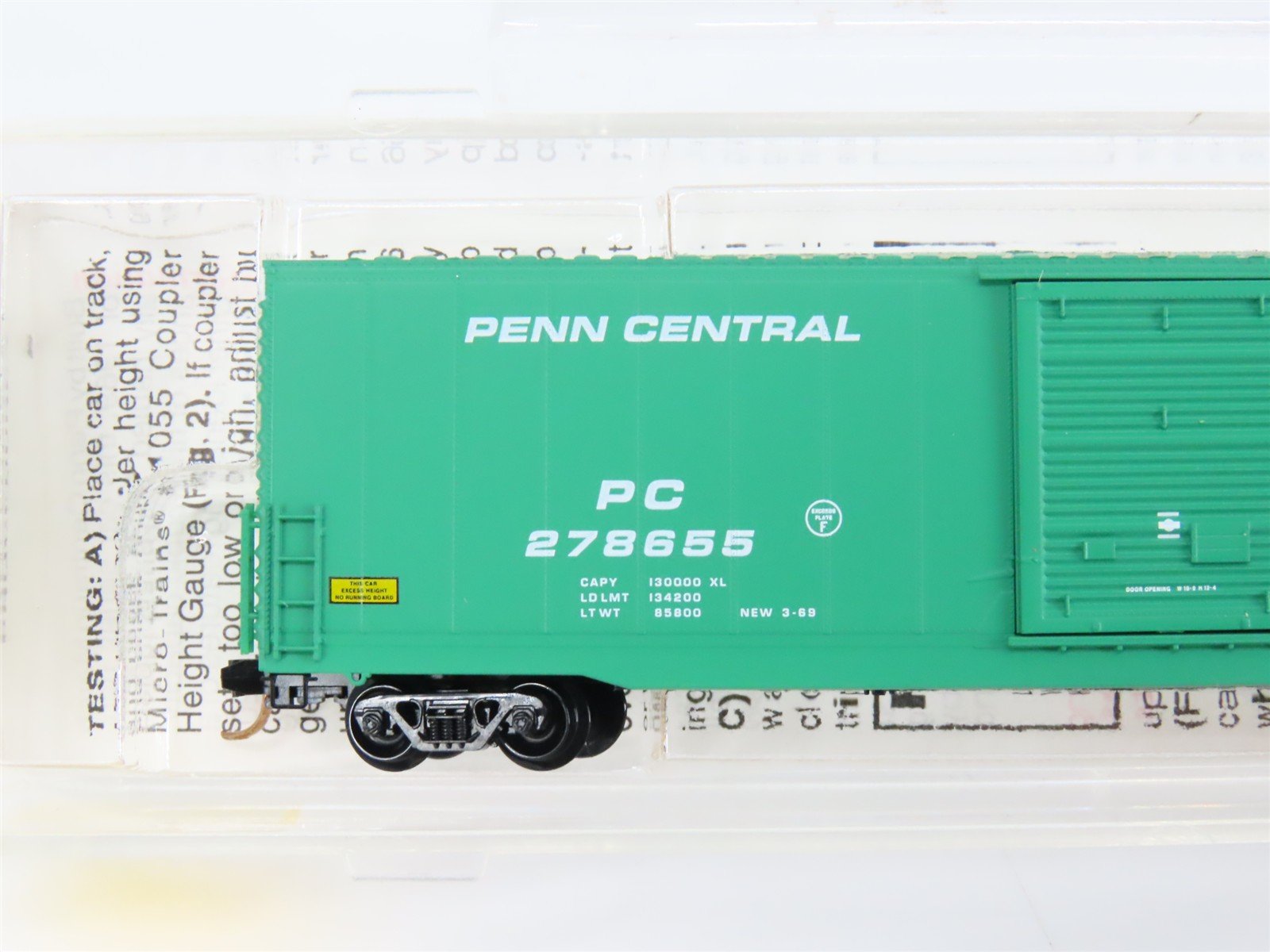 N Scale Micro-Trains 104020 PC Penn Central 60' Box Car 278655 RTR