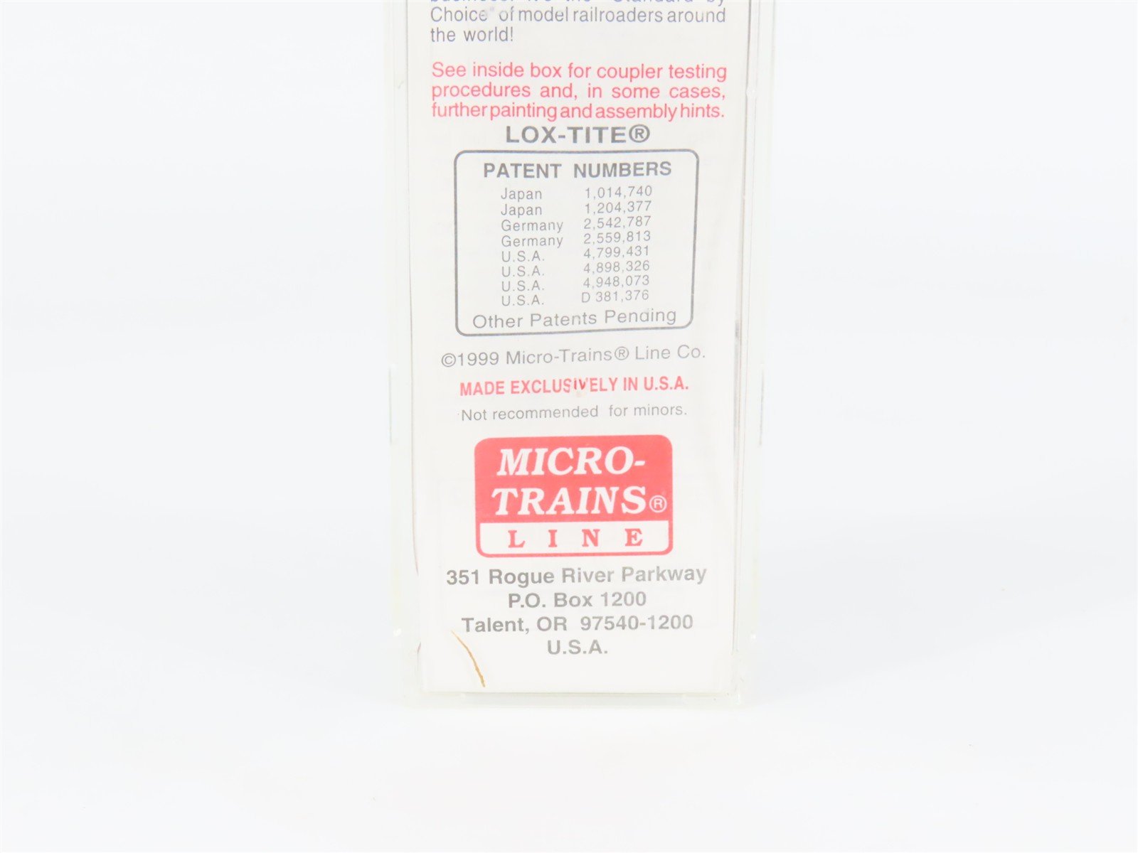 N Scale Micro-Trains 104020 PC Penn Central 60' Box Car 278655 RTR