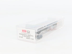 N Scale Micro-Trains 54100 MDW Minnesota, Dakota & Western Bulkhead Flat Car RTR