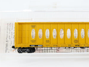 N Scale Micro-Trains 53020 TTZX Trailer Train 60' Centerbeam Flat Car 86097 RTR