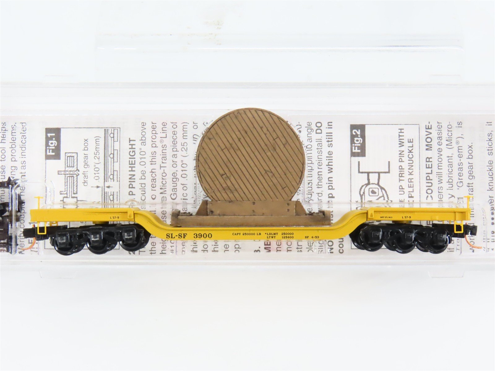 N Scale Micro-Trains 10900250 SL-SF St. Louis & San Francisco Flat Car 3900 RTR