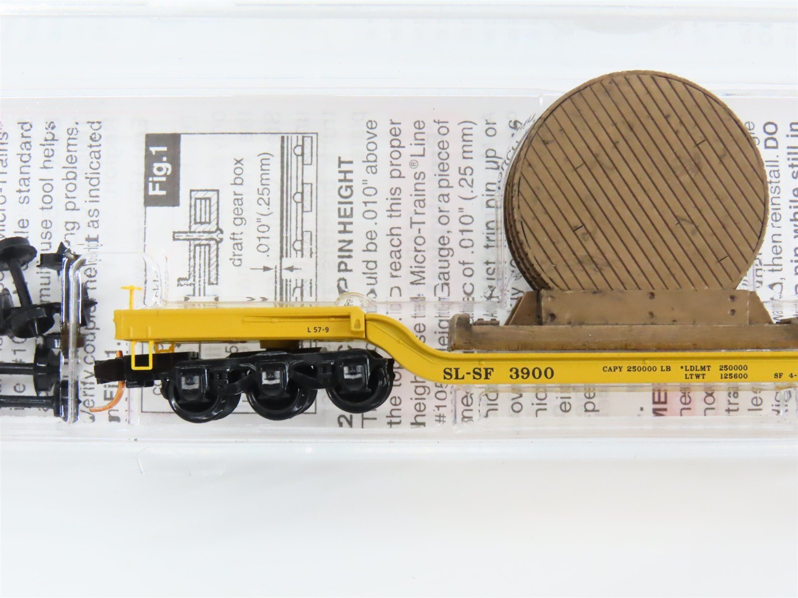 N Scale Micro-Trains 10900250 SL-SF St. Louis & San Francisco Flat Car 3900 RTR