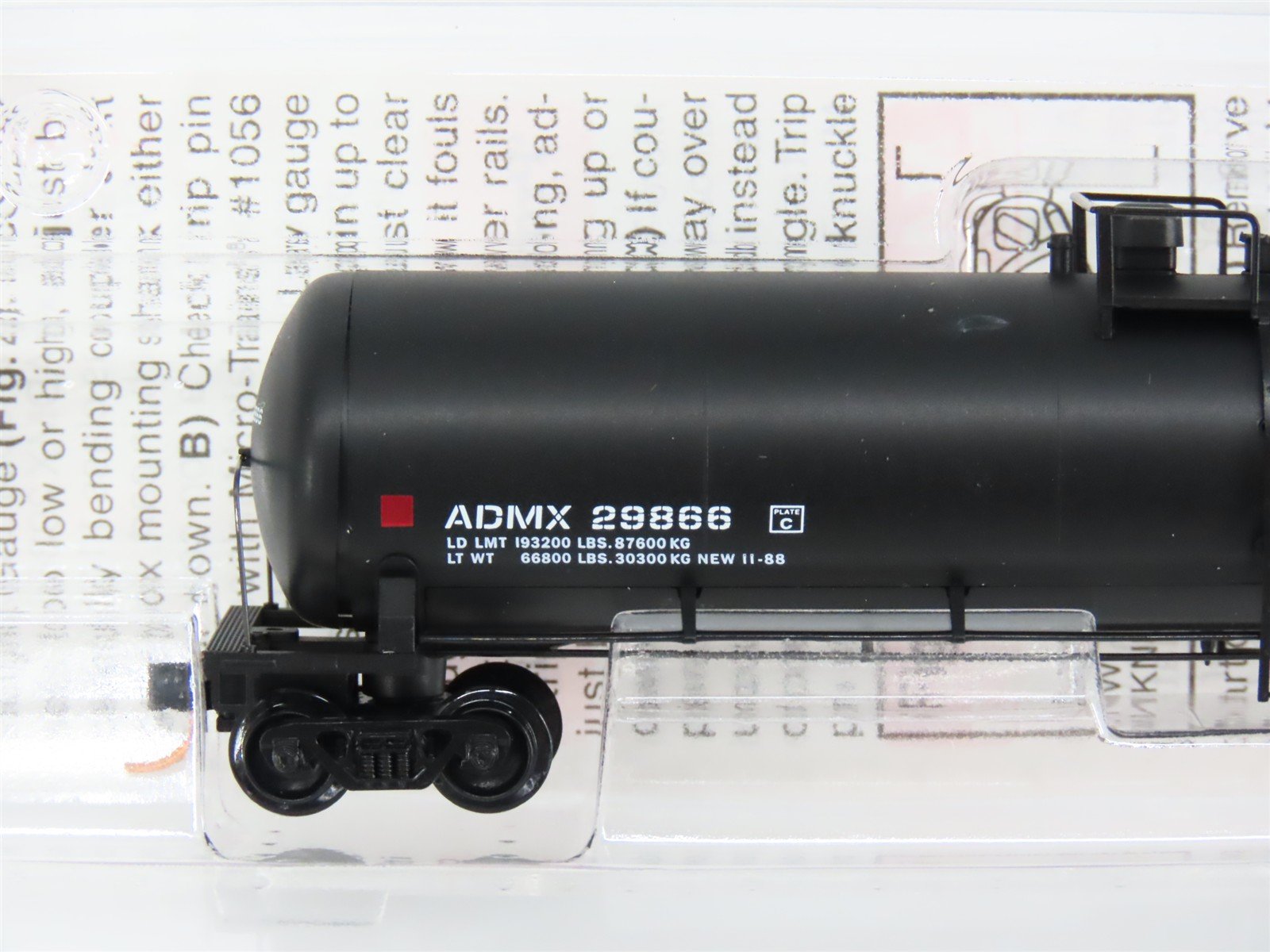 N Scale Micro-Trains 110020 ADMX ADM Transportation Co. 56' Tank Car 29866 RTR