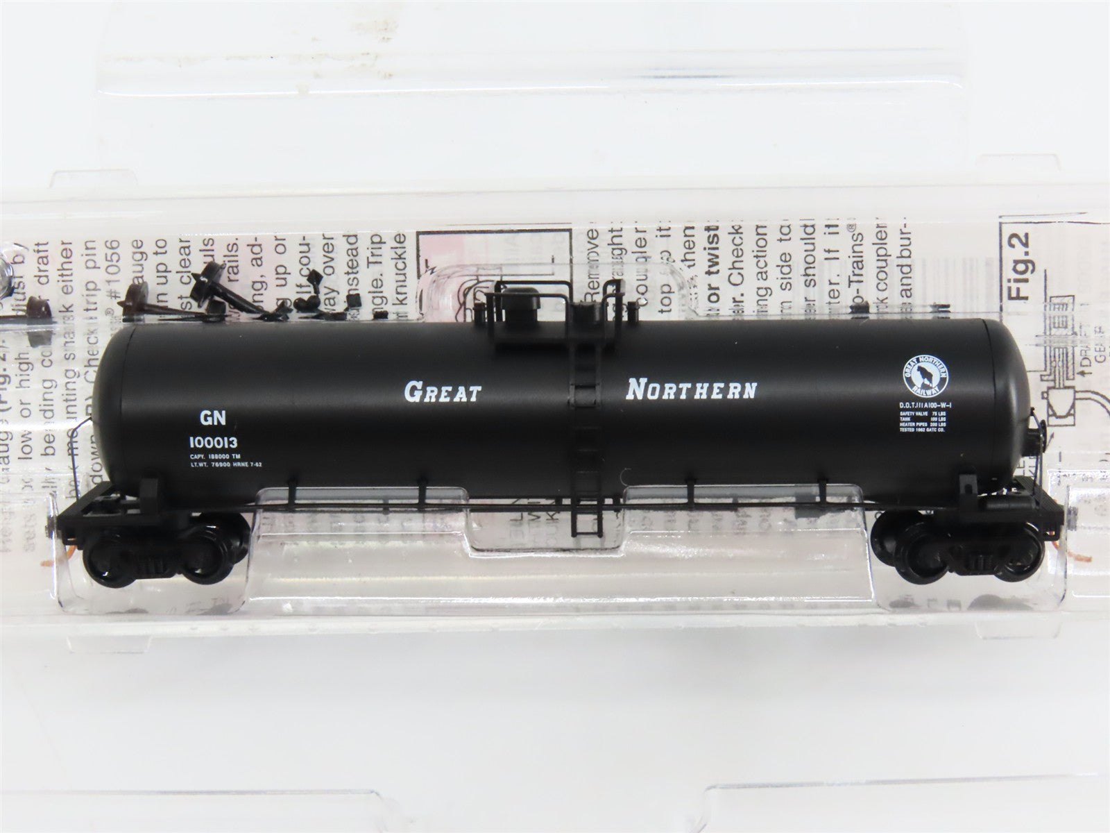 N Scale Micro-Trains 110050 GN Great Northern 56' Tank Car 100013 RTR