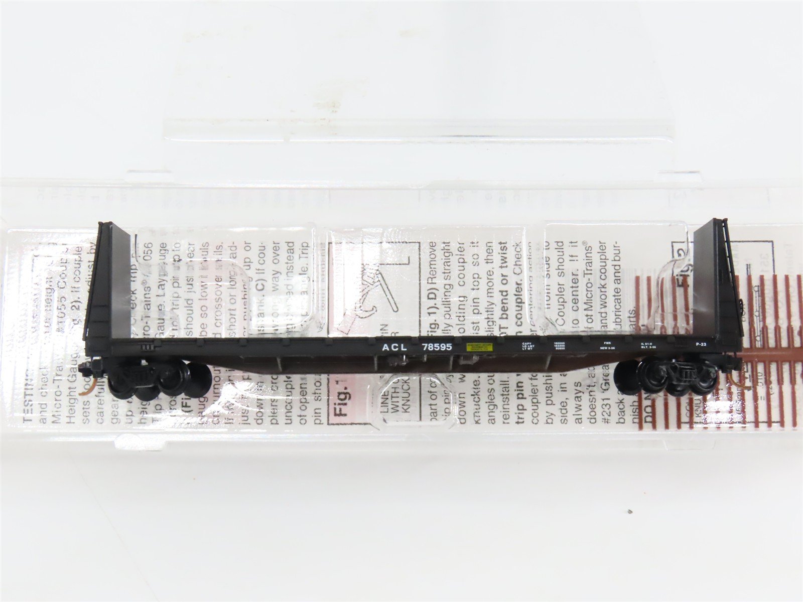 N Scale Micro-Trains 54120 ACL Atlantic Coast Line 61' Bulkhead Flat Car RTR