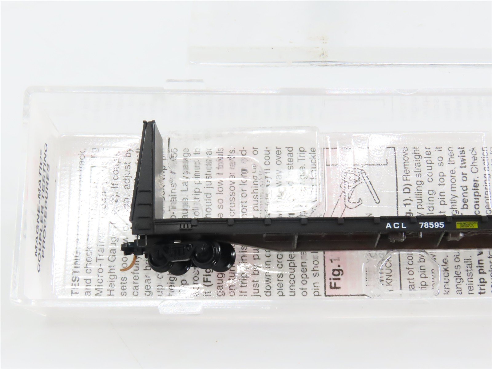 N Scale Micro-Trains 54120 ACL Atlantic Coast Line 61' Bulkhead Flat Car RTR