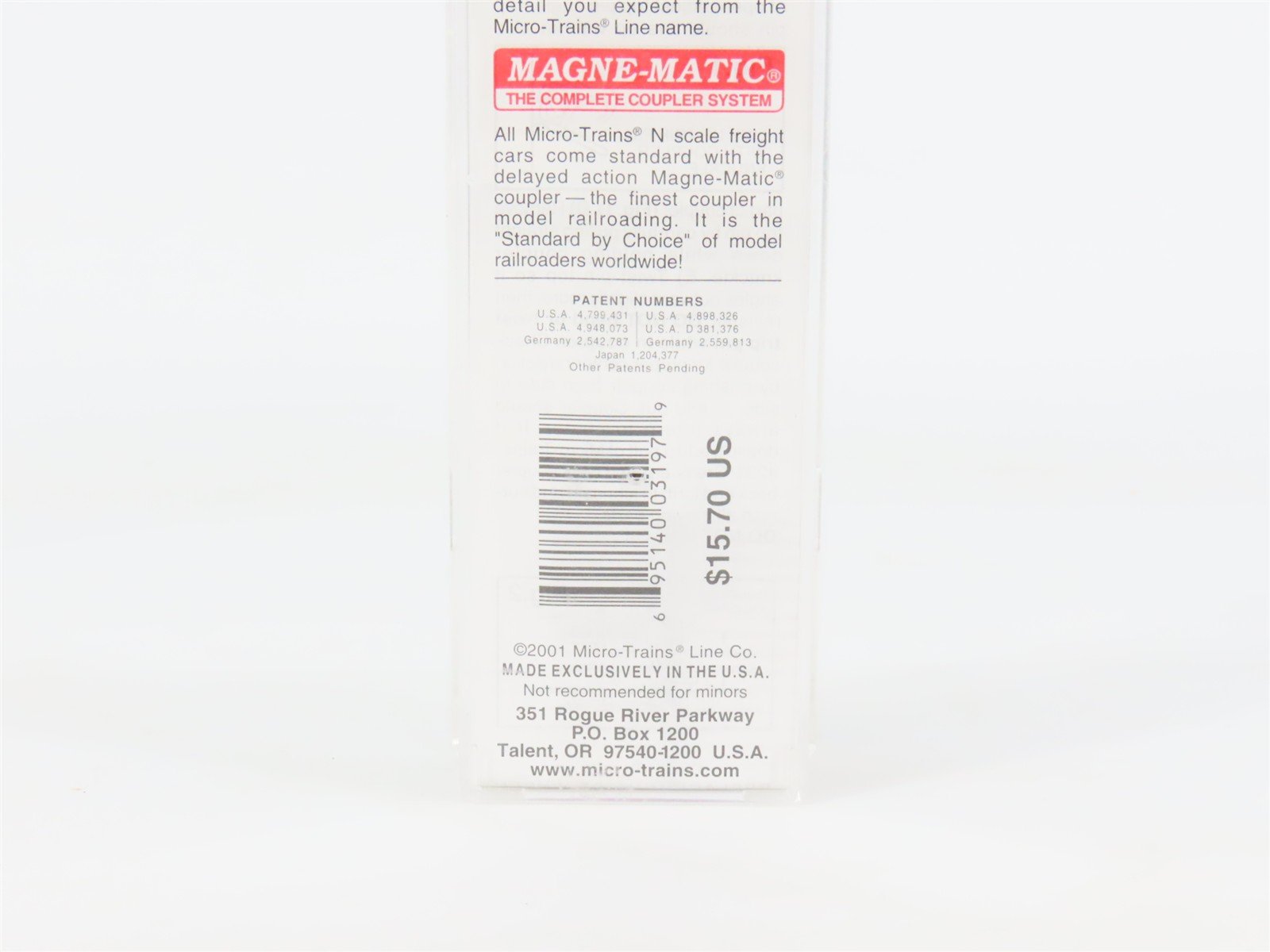 N Scale Micro-Trains 54120 ACL Atlantic Coast Line 61' Bulkhead Flat Car RTR
