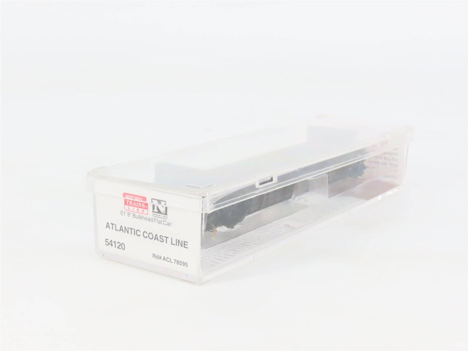 N Scale Micro-Trains 54120 ACL Atlantic Coast Line 61' Bulkhead Flat Car RTR