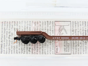 N Scale Micro-Trains 109040 Santa Fe Heavyweight Depressed-Center Flat Car RTR