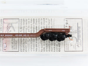 N Scale Micro-Trains 109040 Santa Fe Heavyweight Depressed-Center Flat Car RTR