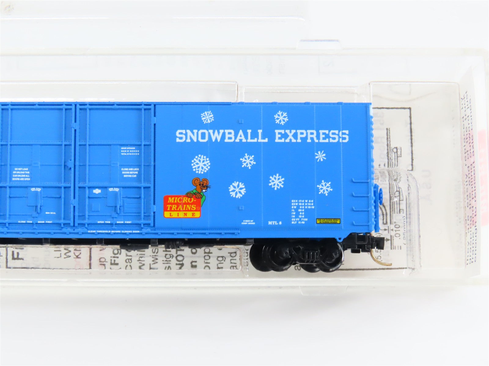 N Scale Micro-Trains 102060 MTL Micro-Trains Line 60' Box Car 1998 RTR