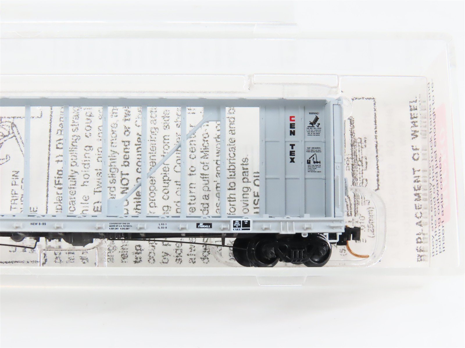 N Scale Micro-Trains 53720 TCAX CENTEX 60' Centerbeam Flat Car 700061 RTR