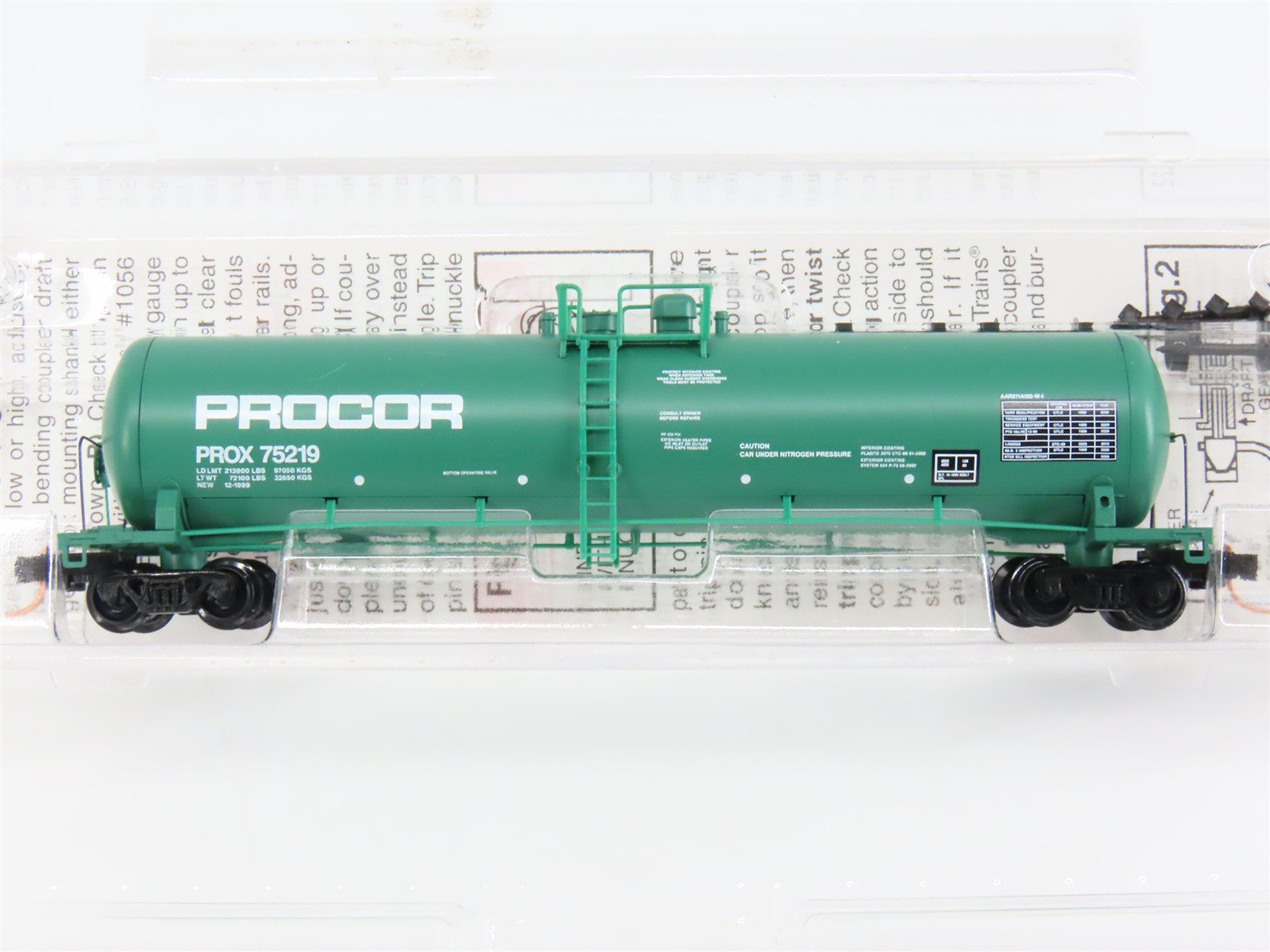 N Scale Micro-Trains 110070 PROX Procor 56' General Service Tank Car 75219 RTR
