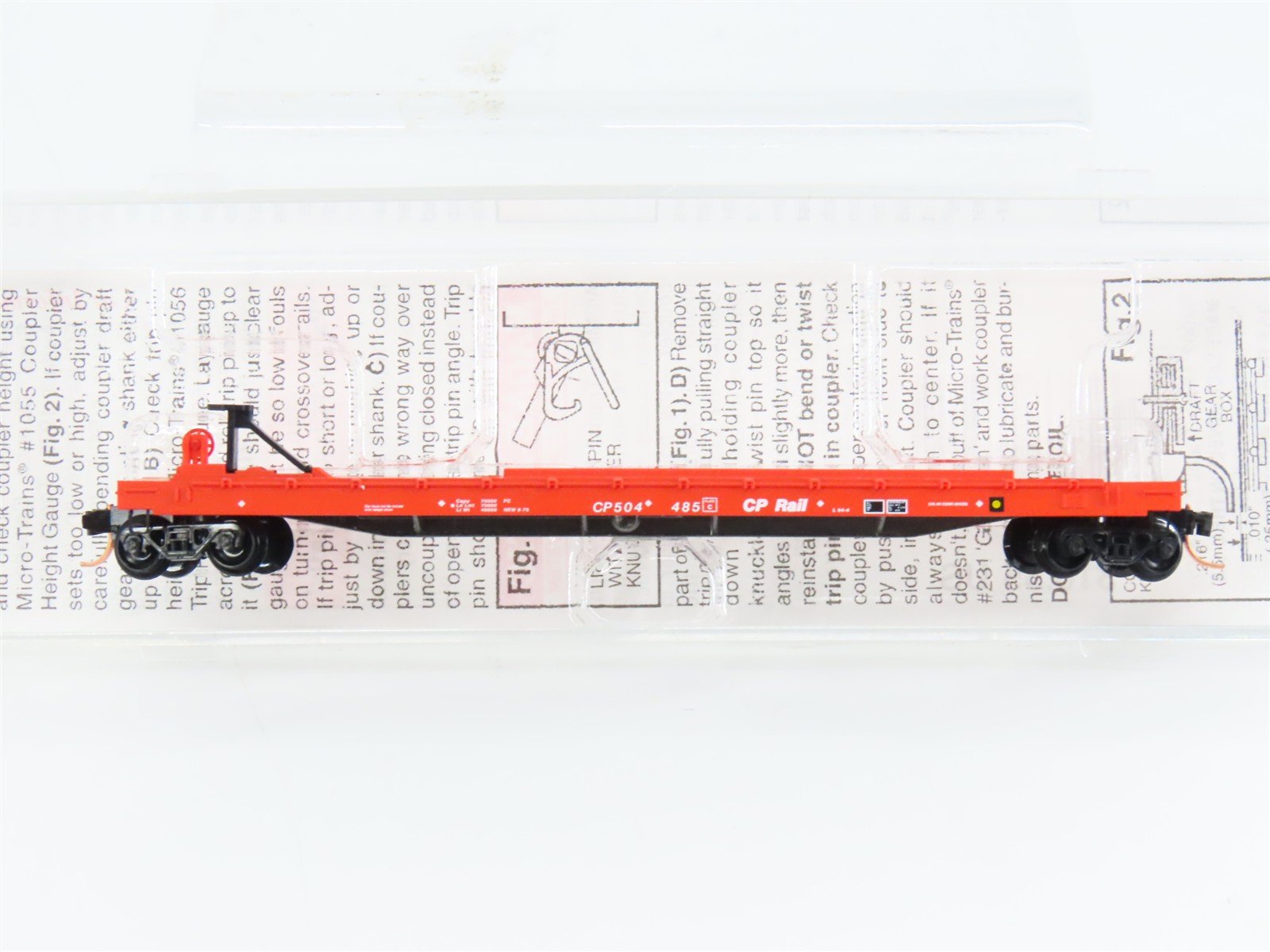 N Scale Micro-Trains 64070 CP Rail Converted TOFC Flat Car 504485 RTR