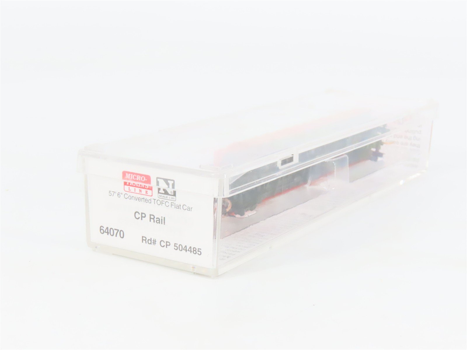 N Scale Micro-Trains 64070 CP Rail Converted TOFC Flat Car 504485 RTR