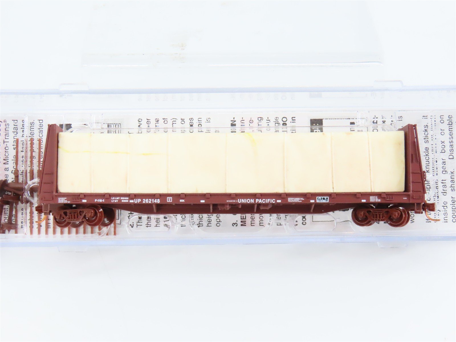 N Scale Micro-Trains 05400151 UP Union Pacific 61' Flat Car 262148 RTR