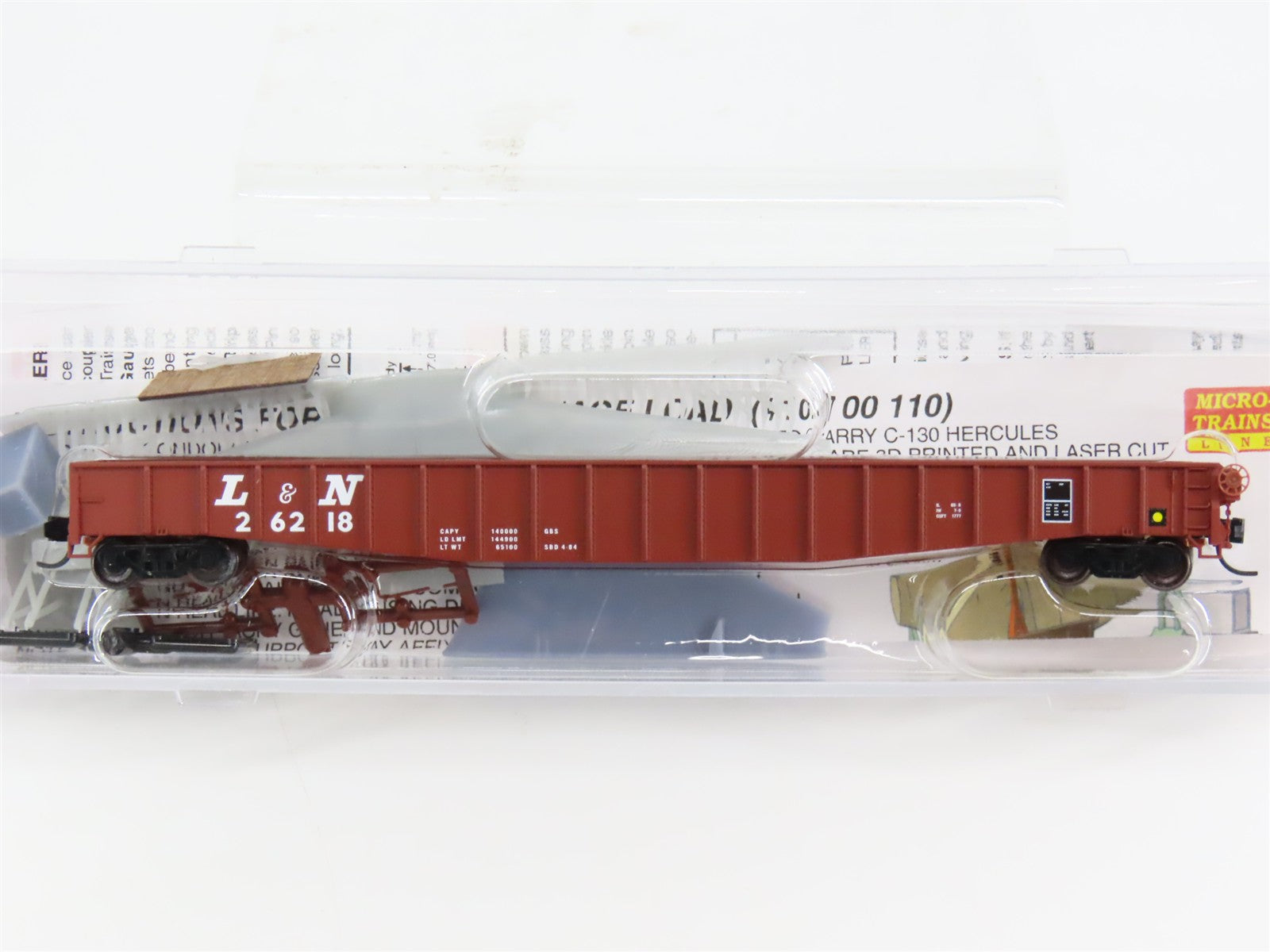 N Scale Micro-Trains 10700110 L&N Louisville & Nashville 65' Mill Gondola RTR