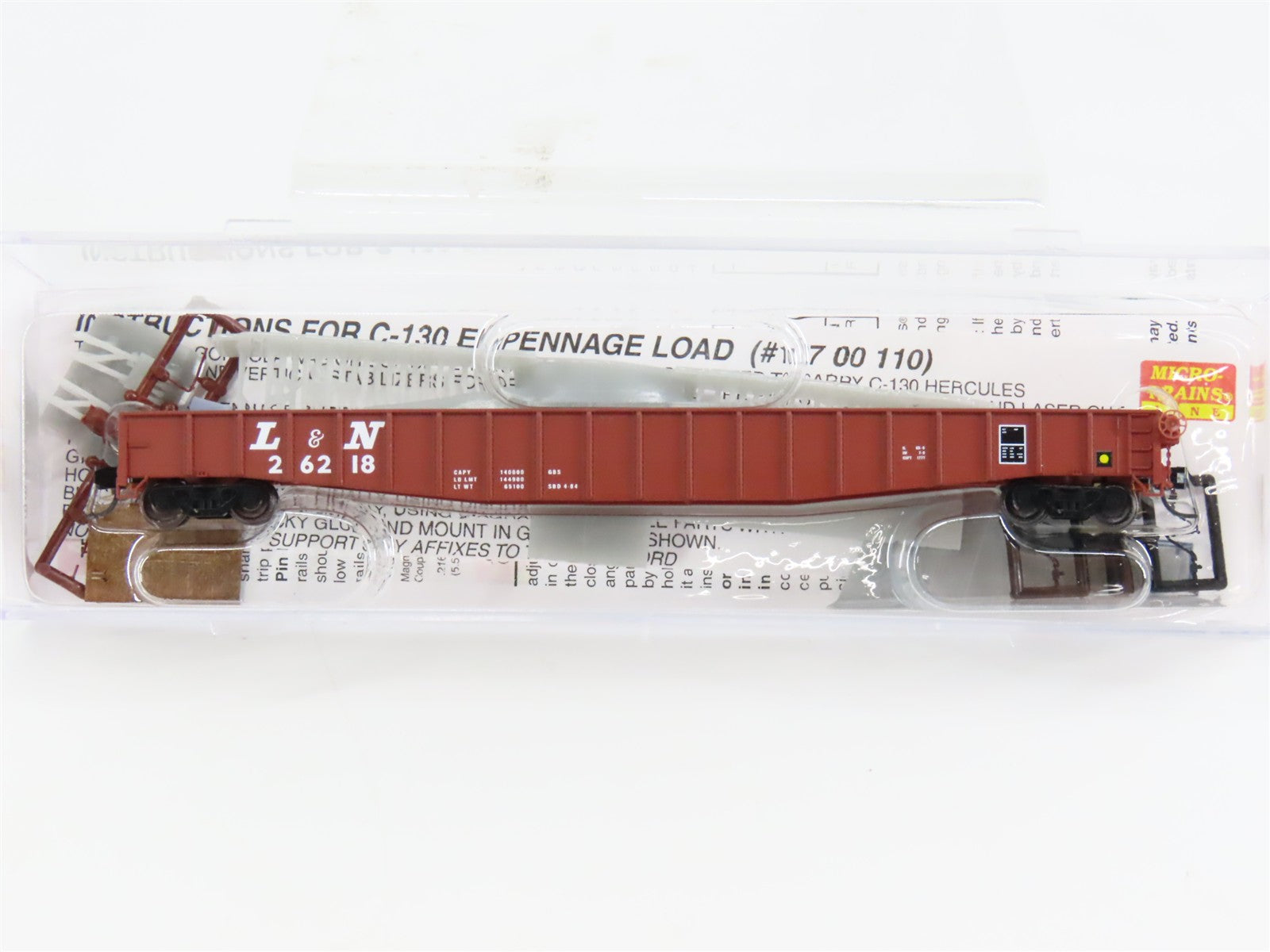N Scale Micro-Trains 10700110 LN Louisville & Nashville 65' Mill Gondola RTR