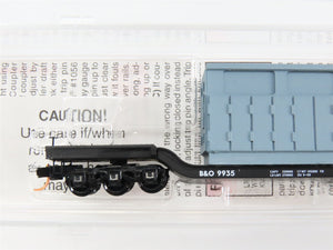 N Scale Micro-Trains 109210 B&O Baltimore & Ohio Flat Car 9935 RTR