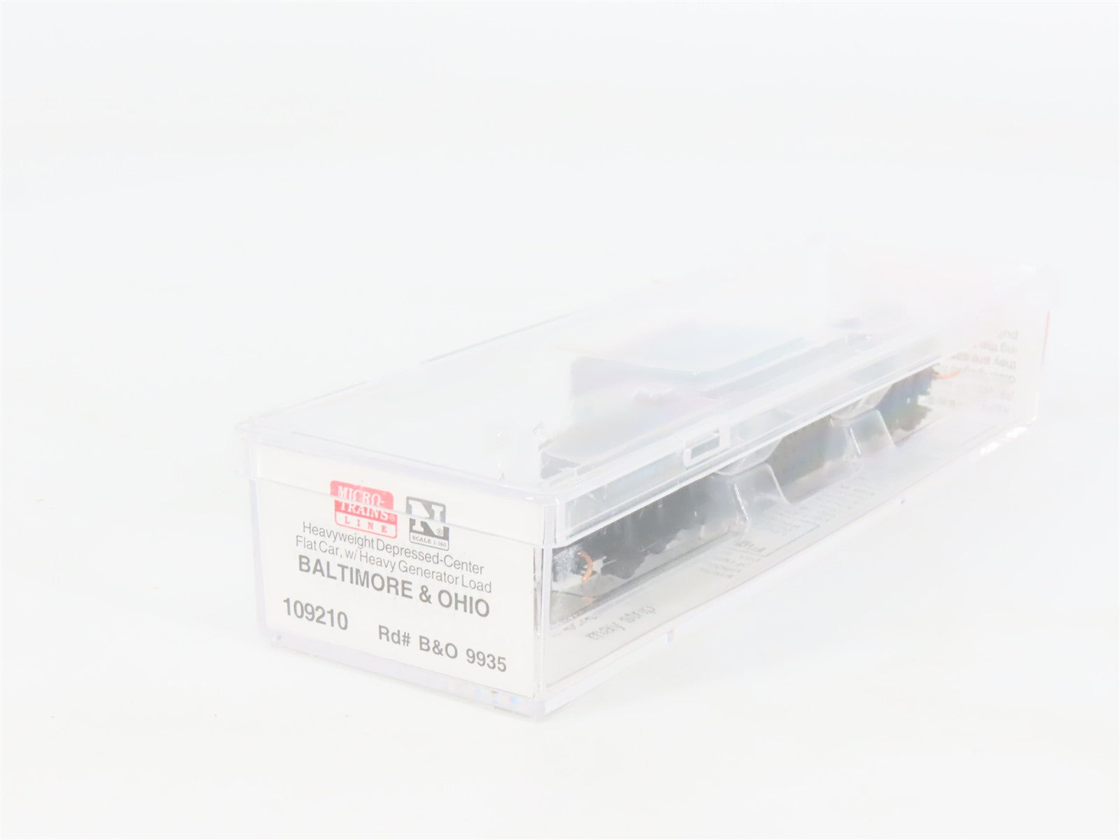 N Scale Micro-Trains 109210 B&O Baltimore & Ohio Flat Car 9935 RTR