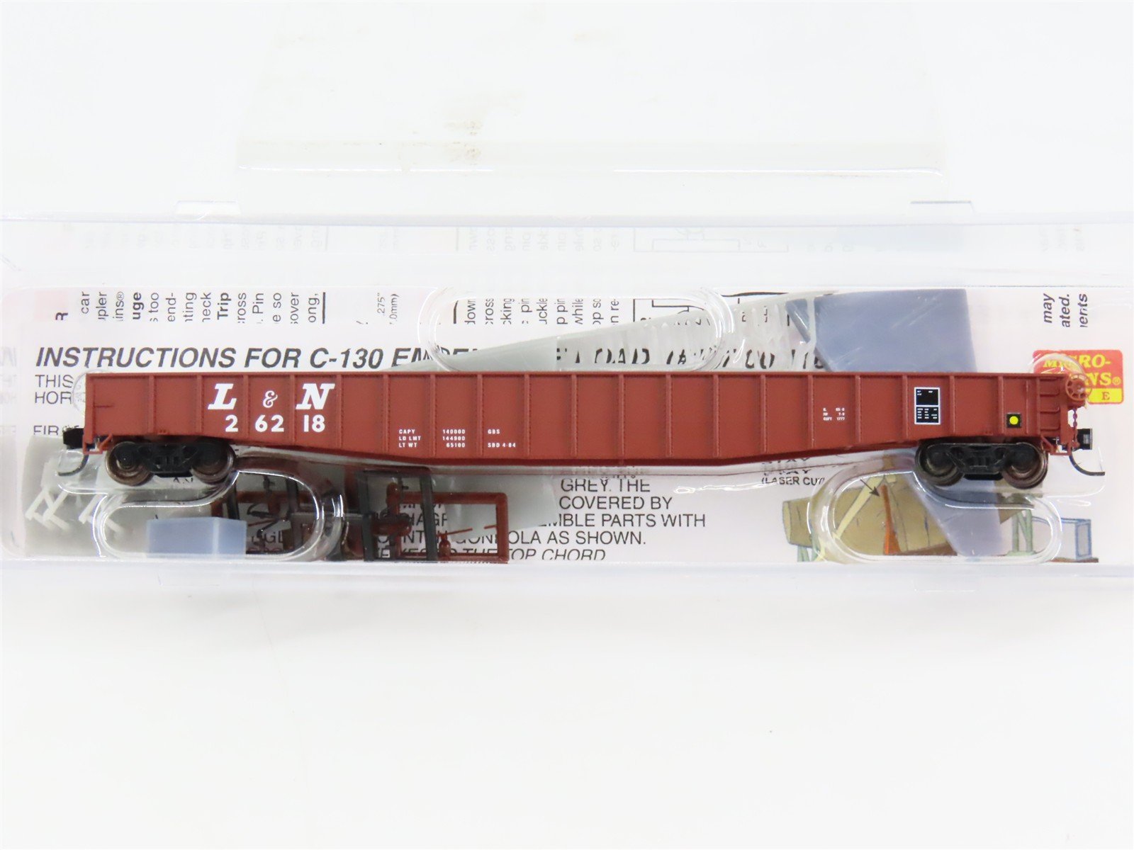 N Scale Micro-Trains 10700110 Louisville & Nashville 65' 70-Ton Mill Gondola RTR