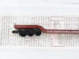 N Scale Micro-Trains 109010 PRR Pennsylvania Railroad Flat Car 470016 RTR