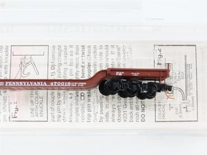 N Scale Micro-Trains 109010 PRR Pennsylvania Railroad Flat Car 470016 RTR