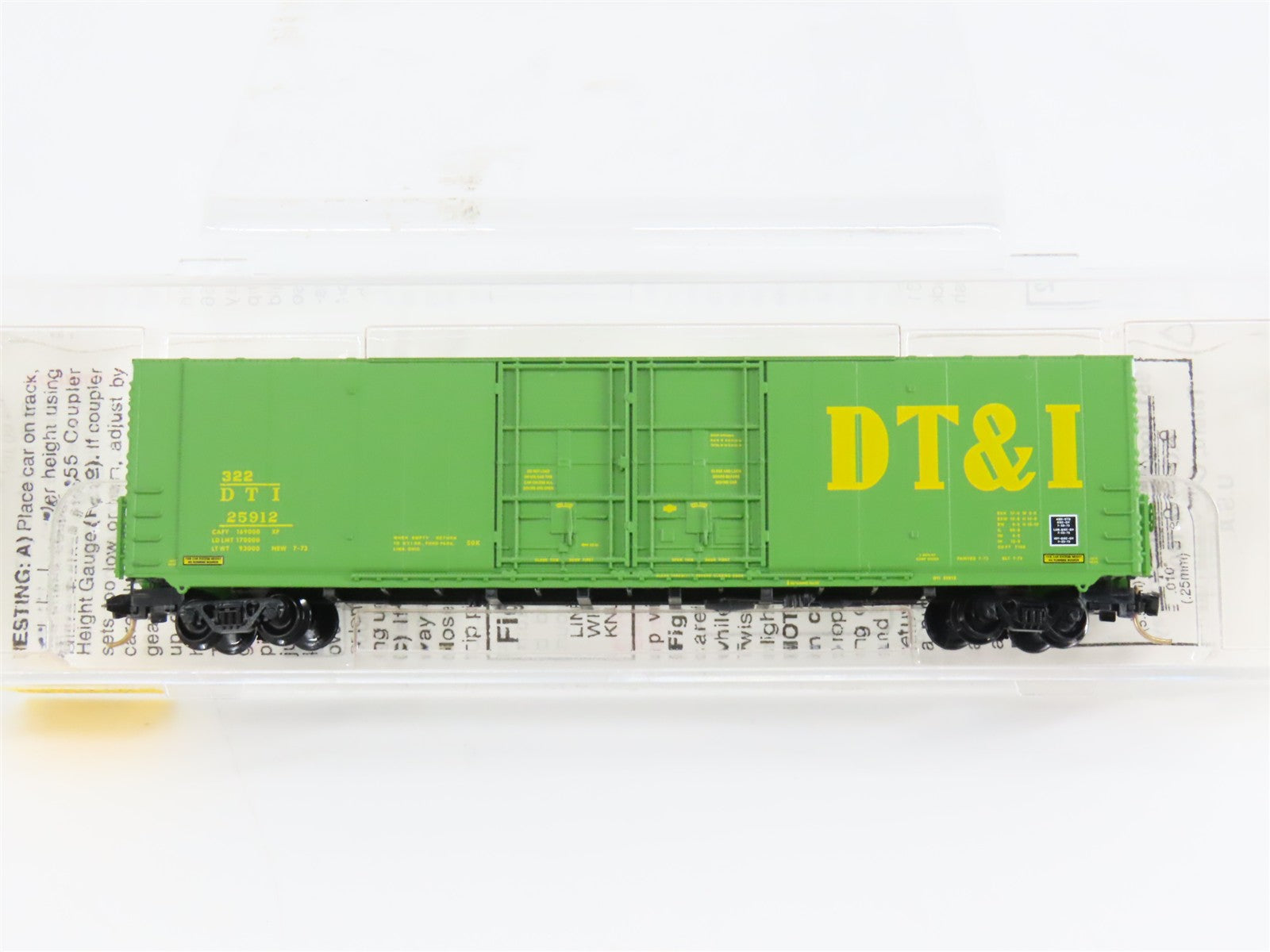 N Scale Micro-Trains 102010 DTI Detroit, Toledo & Ironton 60' Box Car 25912 RTR