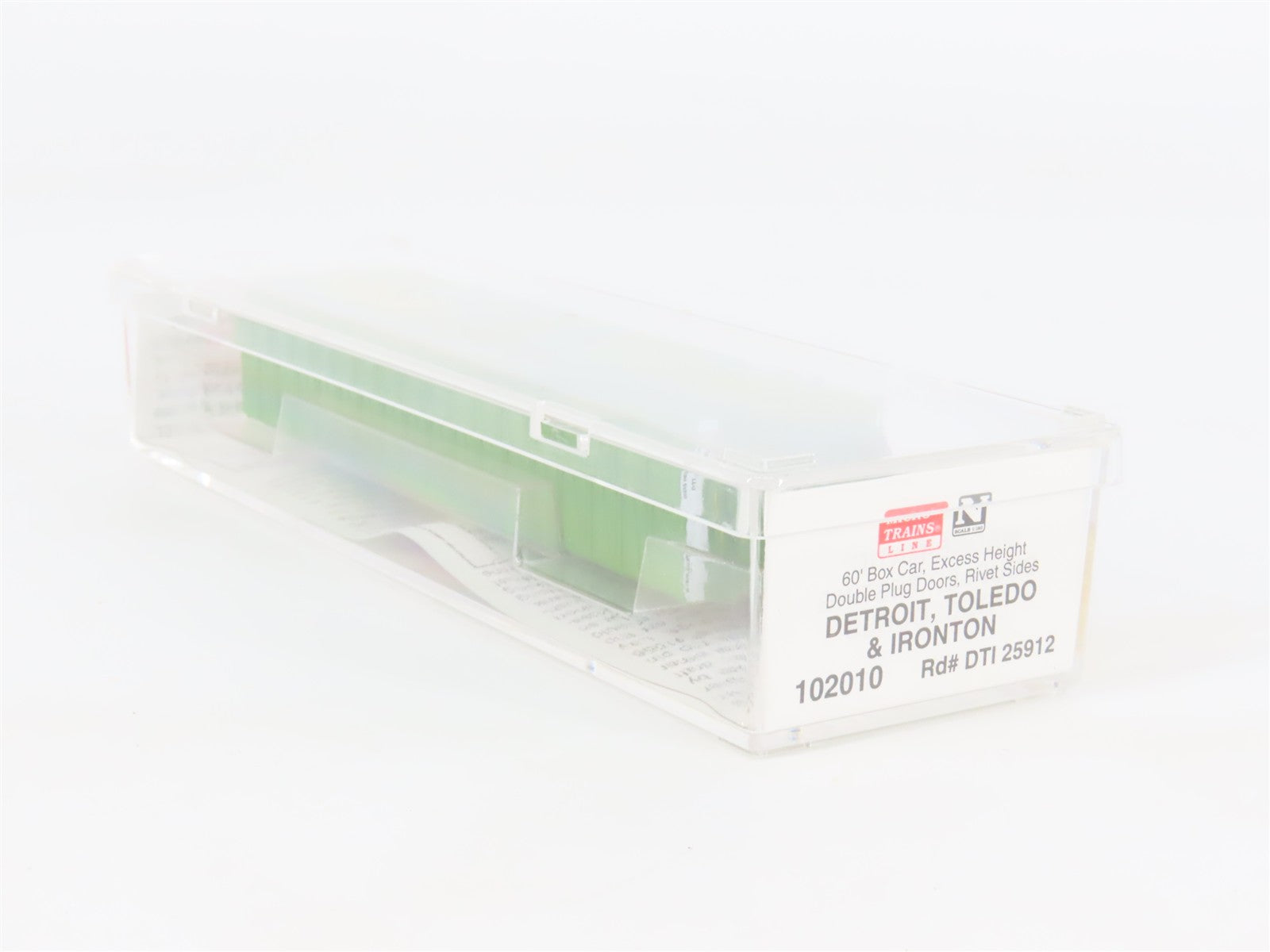 N Scale Micro-Trains 102010 DTI Detroit, Toledo & Ironton 60' Box Car 25912 RTR