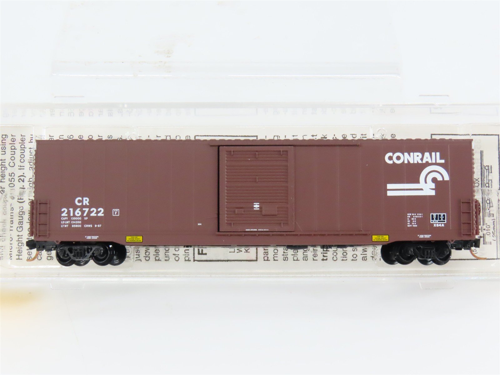 N Scale Micro-Trains 104040 CR Conrail 60' Excess Height Single Door Box Car RTR