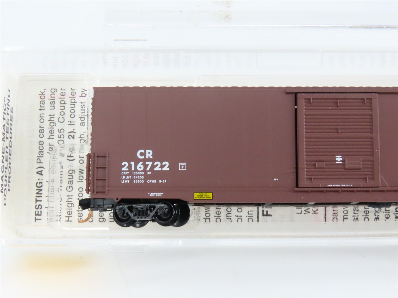 N Scale Micro-Trains 104040 CR Conrail 60' Excess Height Single Door Box Car RTR