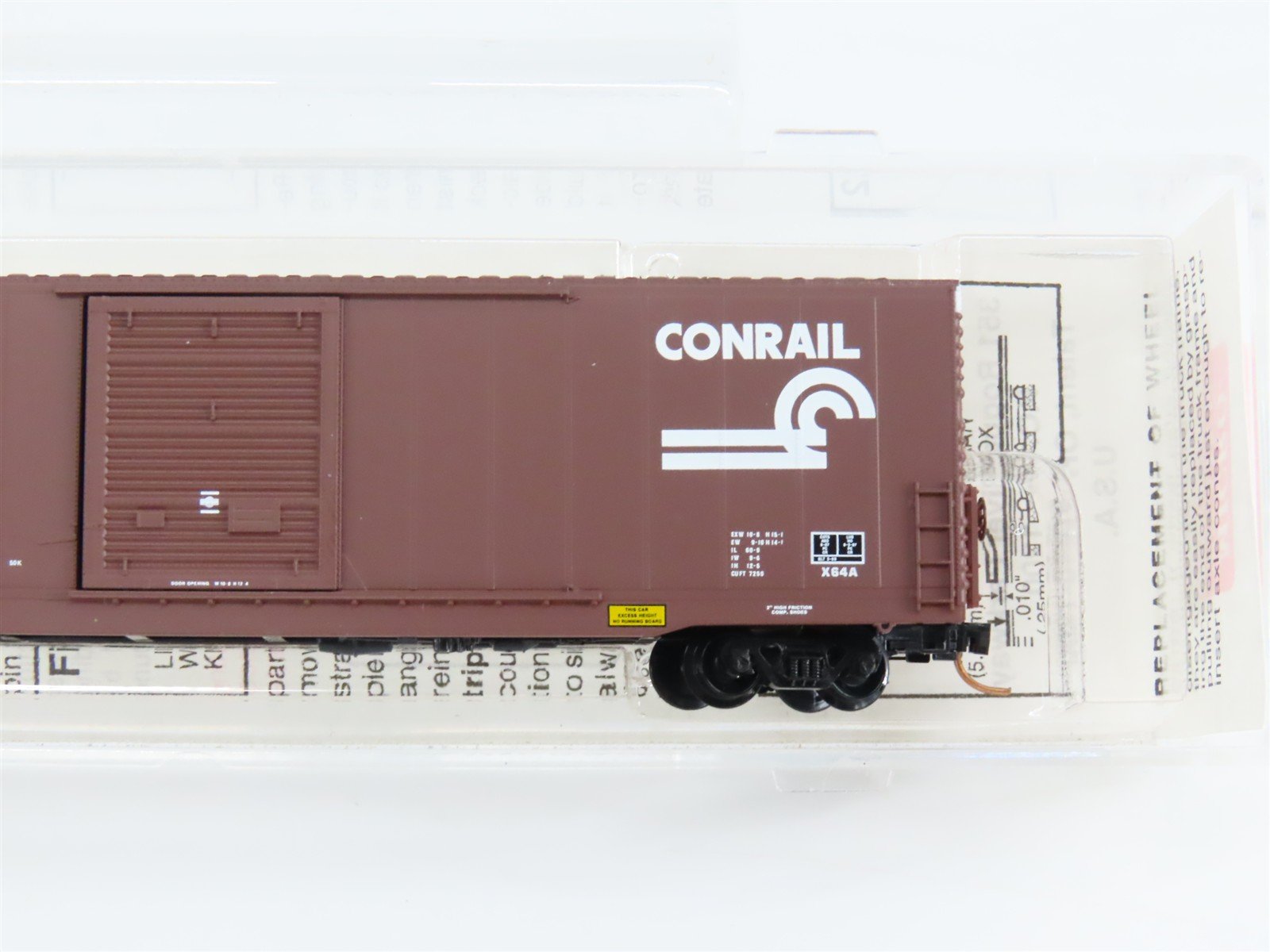 N Scale Micro-Trains 104040 CR Conrail 60' Excess Height Single Door Box Car RTR