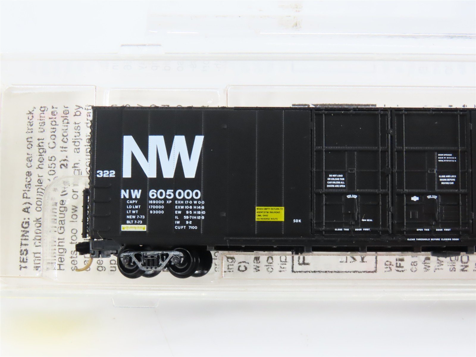 N Scale Micro-Trains 102040 NW Norfolk & Western 60' Box Car 605000 RTR