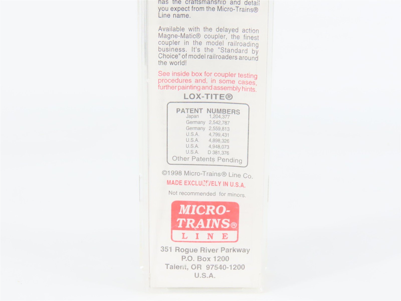 N Scale Micro-Trains 102040 NW Norfolk & Western 60' Box Car 605000 RTR