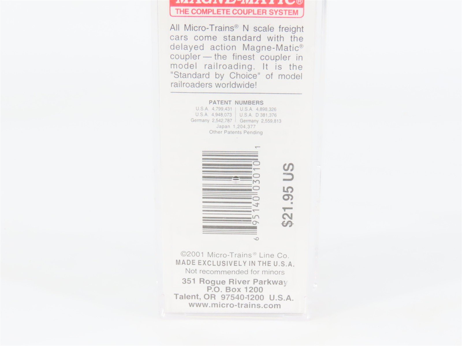 N Scale Micro-Trains 110010 ACFX 56' General Service Tank Car 87281 RTR