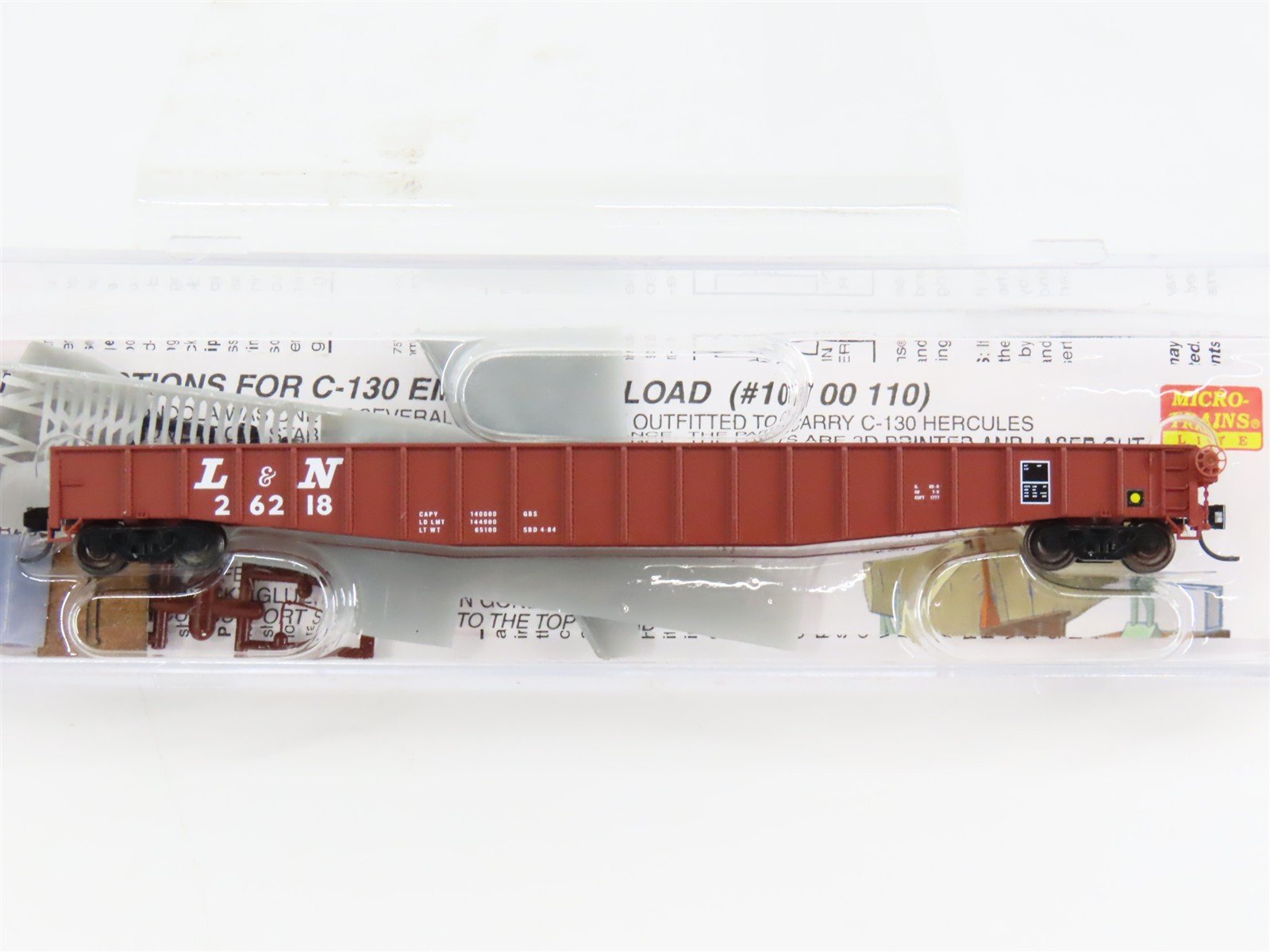 N Scale Micro-Trains 10700110 L&N Louisville & Nashville 65' Mill Gondola RTR